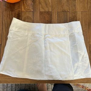Marc Jacobs White Linen Cotton Mini Skirt
